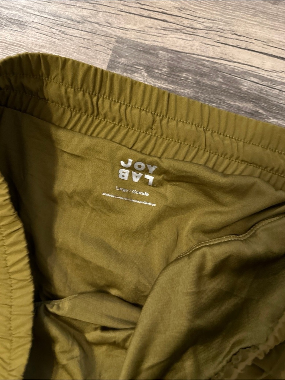 JoyLab Mustard Green High-Rise Athletic Shorts - Picture 6 of 7